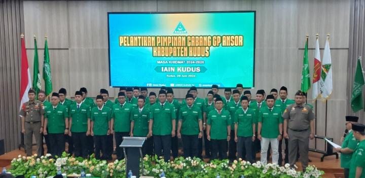 Resmi Dilantik, ini Jajaran Struktur Pengurus PC GP Ansor Kabupaten Kudus Masa Bakti&nbsp;2024-2028