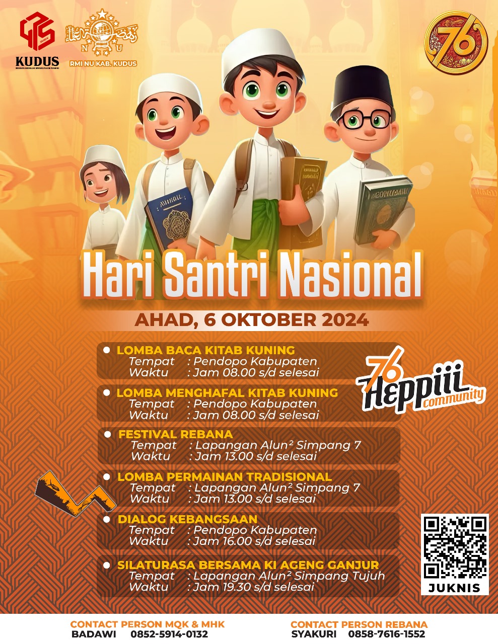 Semarakkan Hari Santri 2024, RMI PCNU Kabupaten Kudus Siapkan Beragam Lomba